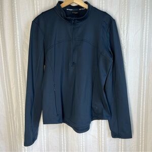 Spyder Womens Active Long Sleeve 1/4 Zip Pullover Tech‎ Navy   Size X-Large